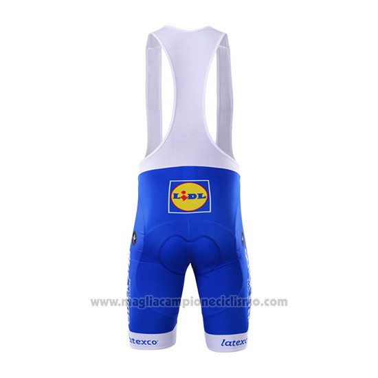 2017 Abbigliamento Ciclismo Quick Step Floor Blu Manica Corta e Salopette